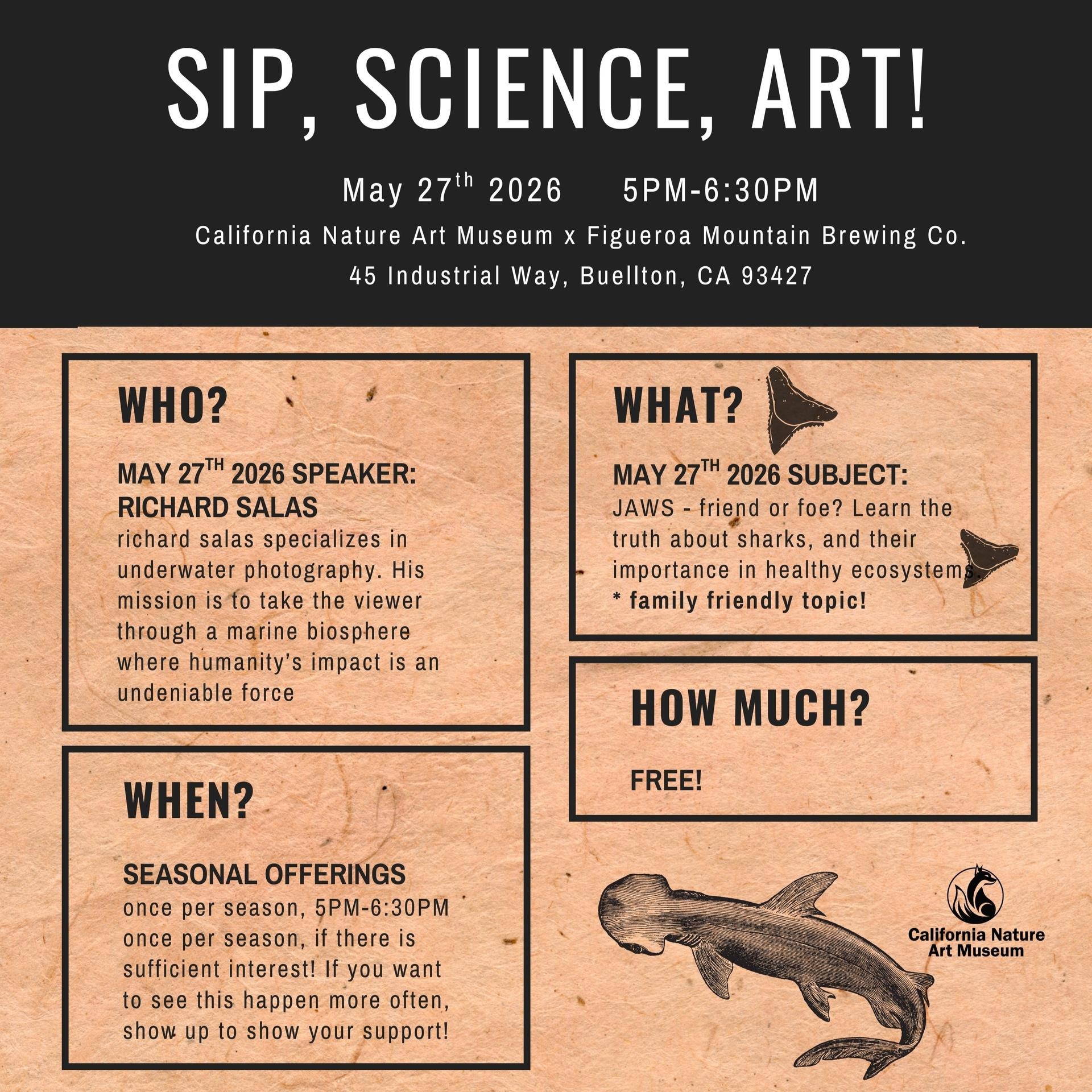 sip science art flyer